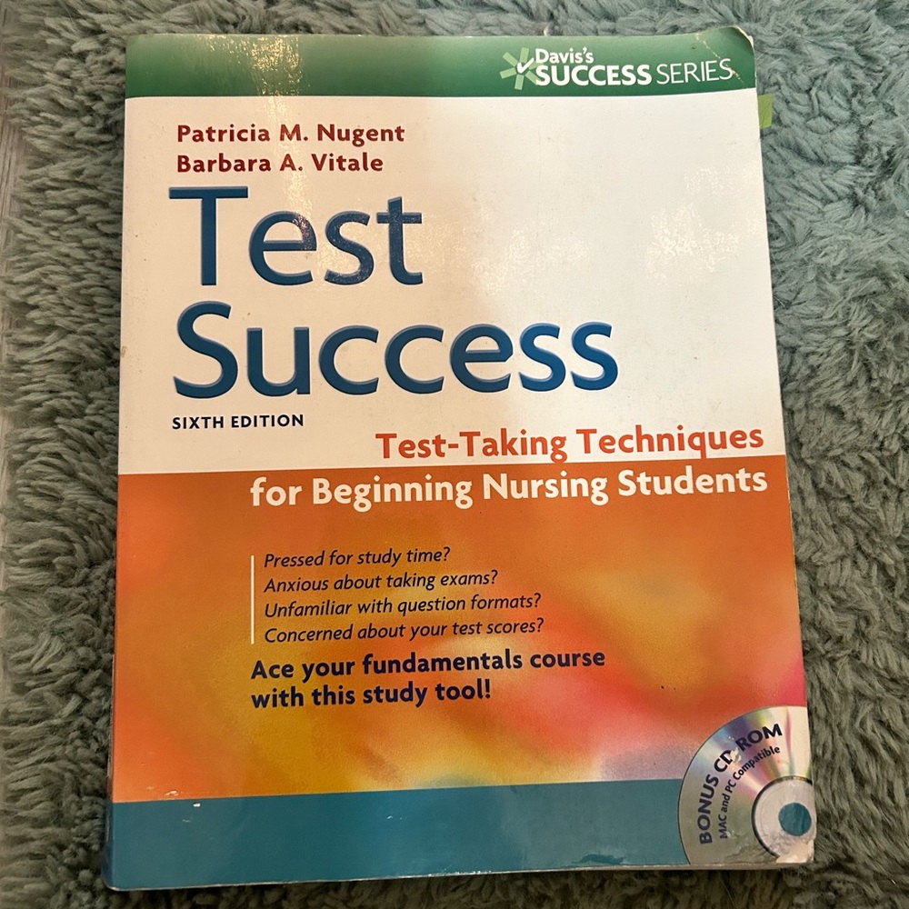 Test Success: Test-Taking Techniques for Beginning
ISBN- 978-0803628182